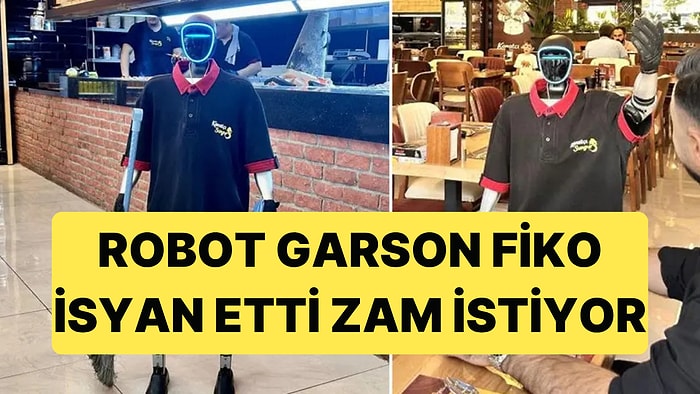 Çin'den Ankara'ya Gelen Robot Garson Fiko Zam İstiyor, İşçileri Patrona Karşı Gaza Getiriyor