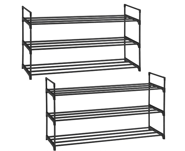 SONGMICS 3 katlı metal ayakkabı saklama rafı 2'li set %59 indirimle 2.589,00 TL yerine net 1.059,00 TL!