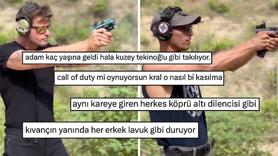 Kıvanç Tatlıtuğ'un Atış Poligonundaki Halleri X Kullanıcılarından Övgü Topladı!