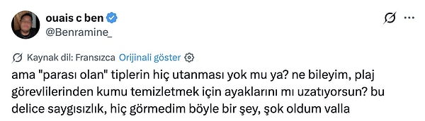 Hatta görüntülerin viral olmasına neden olan Fransız kullanıcı olayı şu açıdan değerlendirdi.
