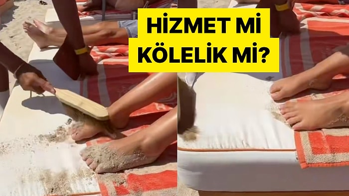 Fransa'daki Bir Plajda Çalışan Ayak Temizleme Görevlileri Dünya Çapında Tartışma Yarattı