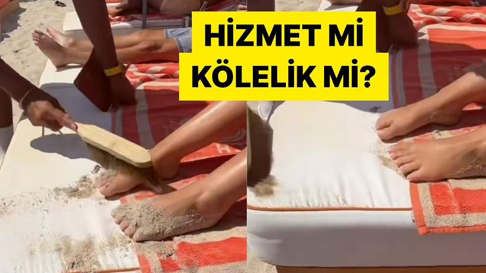 Fransa'daki Bir Plajda Çalışan Ayak Temizleme Görevlileri Dünya Çapında Tartışma Yarattı