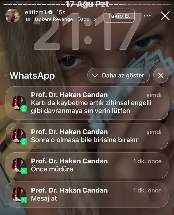 Bahar Candan, babasından gelen WhatsApp mesajlarını sosyal medya hesabından ifşalayınca ortalık yine karıştı!