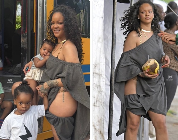 Rihanna bu kez üç çocuğunu da yanına alıp kendi hikayesinin başladığı yere, Barbados'a döndü.