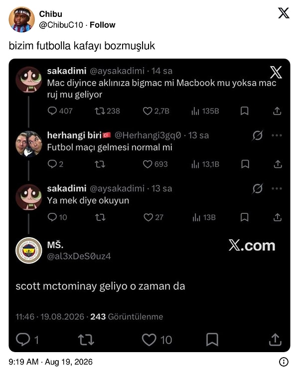 Devam edelim.