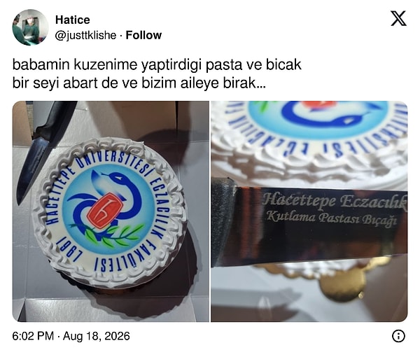 Tebrik edelim.