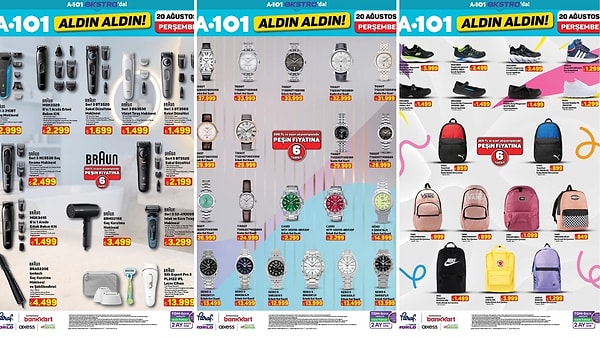 20 Ağustos 2026 A101 İnternete Özel Aldın Aldın Kataloğu