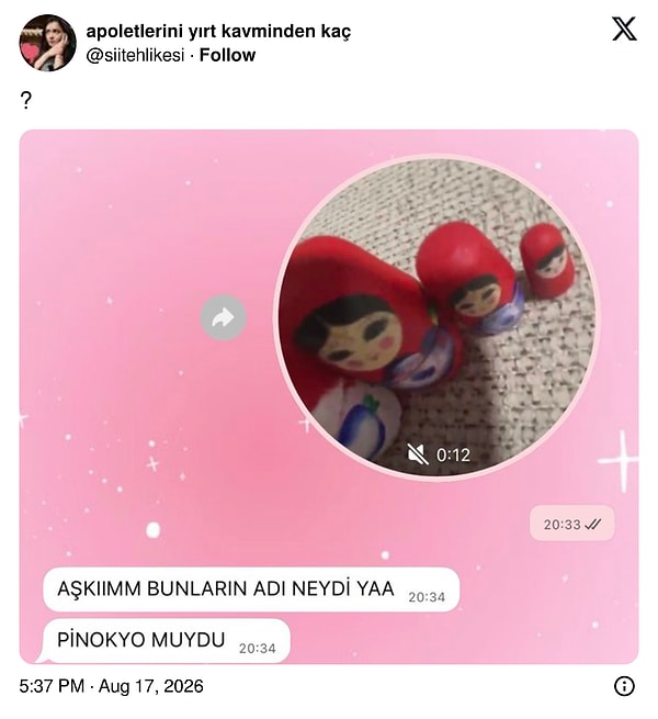 Aynen Pinokyo...