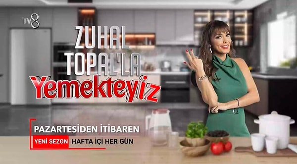 Sofralar yeniden kuruluyor, puan kartları çıkıyor! Zuhal Topal'la Yemekteyiz yeni sezonuyla pazartesi günü ekranlara dönüyor.