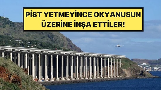 Okyanusun Üzerine Pist İnşa Ettiler: Uçaklar Dev Köprünün Üzerinden Kalkıyor