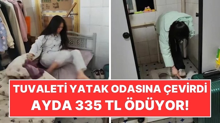 Kiraya Ayda Yalnızca 335 TL Veriyor! İş Yerindeki Tuvalette Yaşıyor