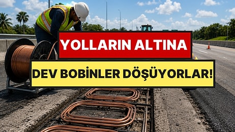 Asfaltın Altına Bakır Bobinler Döşenmeye Başlandı: Geleceğin Yolları Geliyor