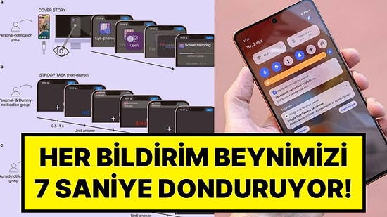 Bilim İnsanlarına Göre Telefonunuzun Ekrana Düşen Tek Bir Bildirim, Beynimizi 7 Saniye Boyunca Donduruyor
