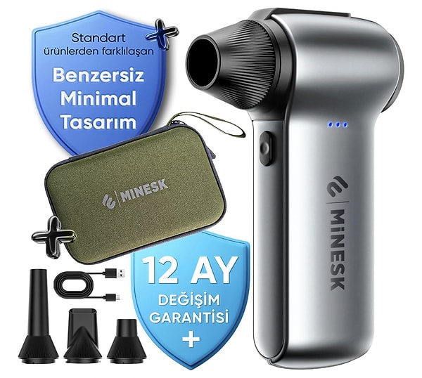 Minesk G150 Turbo Jet Fan hava üfleyici %27 indirimle son 365 günün en ucuz fiyatı net 1.642,43 TL!