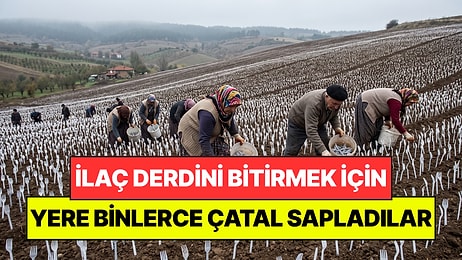 Bahçelerini İlaçlamak Yerine Toprağa Binlerce Çatal Saplamaya Başladılar