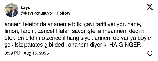 Türkçesini söylesene!
