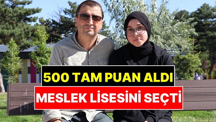 LGS'de 500 Tam Puan Aldı, Meslek Lisesini Seçti