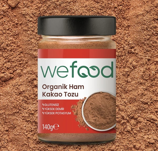 Wefood organik ham kakao tozu sağlıklı beslenenlerin sepetinde ilk sırada!