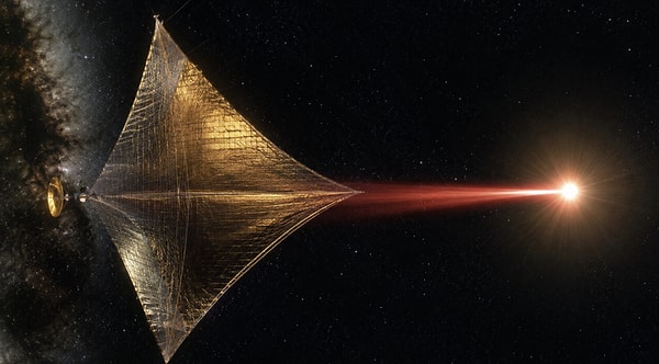 NASA ve Avrupa Uzay Ajansı (ESA) tarafından da teknik raporlarda incelenen konsept, alüminyumun yüksek ısılarda erime riski nedeniyle Geoffrey A. Landis tarafından karbon lifli ağ önerisiyle yeniden değerlendirildi.