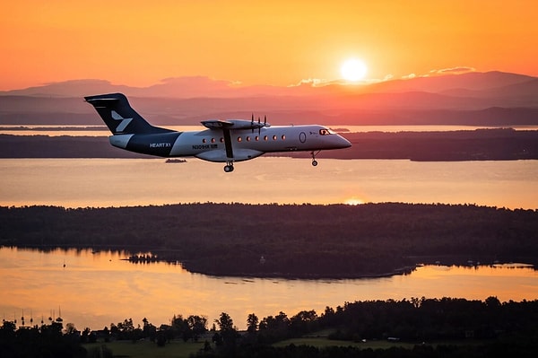 The prototype aircraft, named "Heart X1", developed by the Swedish aviation company Heart Aerospace, took off from Plattsburgh International Airport in New York.