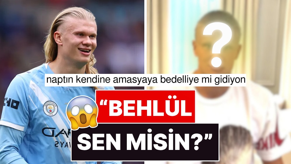 Bambaşka Bir Adam Oldu: Erling Haaland Yıllardır Uzattığı Saçlarını Kestirdi!