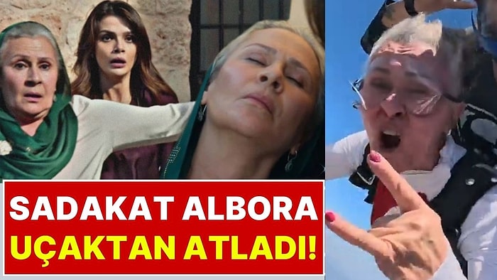 Uzak Şehir Dizisinin Sadakat Albora’sı Gonca Cilasun Uçaktan Paraşütle Atladı