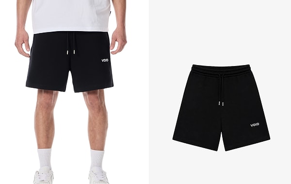 VOID Edition nakışlı premium oversize erkek şort 899,00 TL yerine net 549,00 TL!