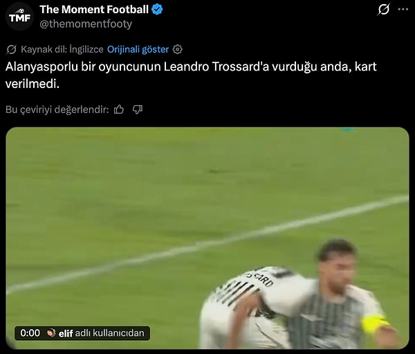 Beşiktaşlı futbolcuya yapılan harekete kart çıkarılmaması ve oyunun devam etmesi yabancıların da dikkatinden kaçmadı, pozisyon dünya çapında gündem oldu.