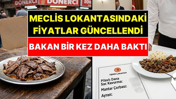 Meclis Lokantasının Son Fiyat Listesi Sızdı