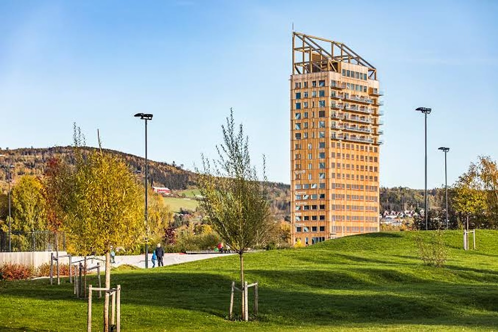 Engineers Build an 85-Meter Wooden Skyscraper Without Concrete and Steel