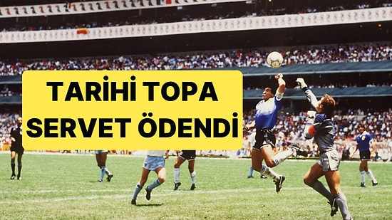 "Tanrı'nın Eli" Değen Top İçin Açık Artırmayla 2.5 Milyon Sterlin Ödendi