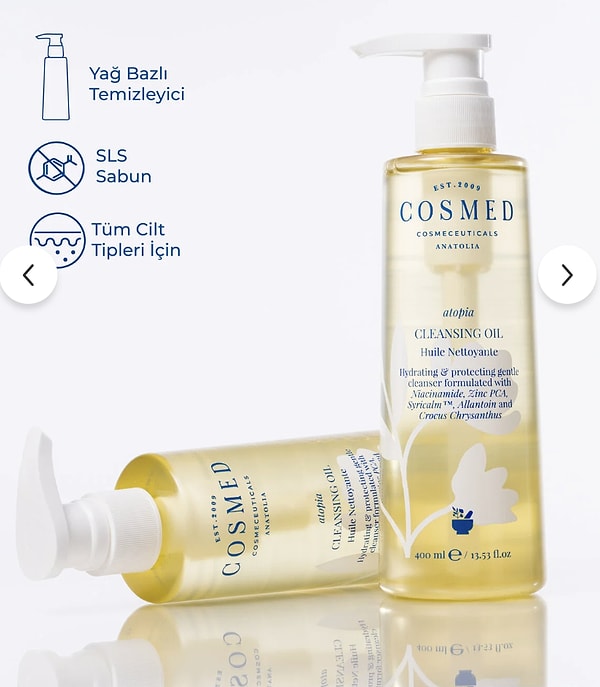 Cosmed Atopia Cleansing Oil yüz, vücut temizleme yağı ve daha fazlası 17. yıla özel sepet kuponuyla!