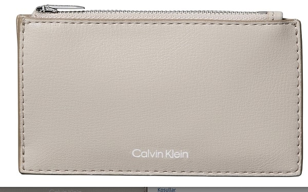 Calvin Klein fermuarlı kadın kartlık cüzdan %55 indirimle 3.254,20 TL yerine 1.469,90 TL!