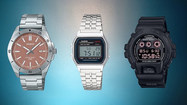 Casio retro ve dijital çelik kordonlu kol saatlerinde okula dönüş şıklığı!