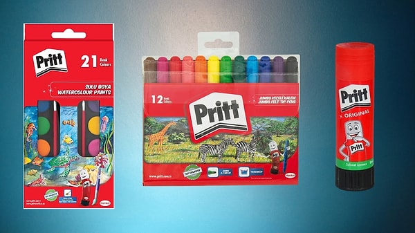 Pritt yapıştırıcı ve boyama setlerinde miniklerin el becerisini geliştiren ürünler!