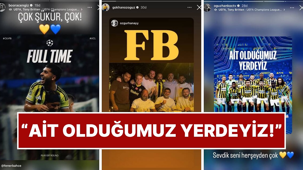 Yıllar Süren Hasret Sona Erdi: Fenerbahçe’nin Şampiyonlar Ligi Zaferine Ünlülerden Tebrik Yağdı!