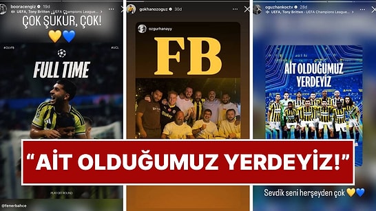 Yıllar Süren Hasret Sona Erdi: Fenerbahçe’nin Şampiyonlar Ligi Zaferine Ünlülerden Tebrik Yağdı!