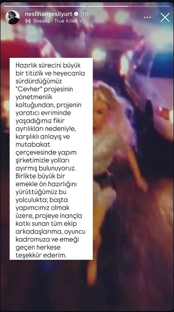 Öner Arslanel ve Fabrika Yapım dizinin yapımcılığını üstlenirken yönetmen ise Neslihan Yeşilyurt olacaktı.