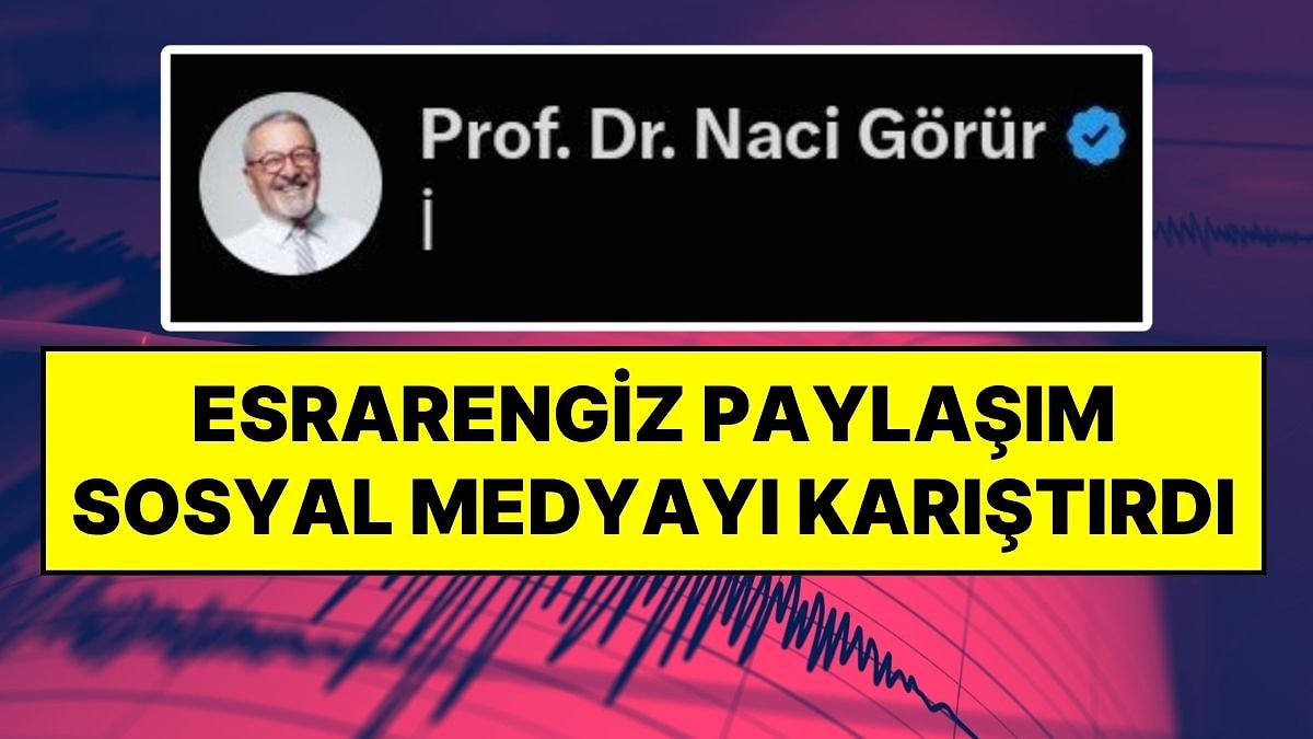 Deprem Uzmanı Naci Görür’ün Paylaşımı ‘İstanbul Depremi Uyarısı’ Sanıldı: Özür Dileyerek Açıklama Yaptı