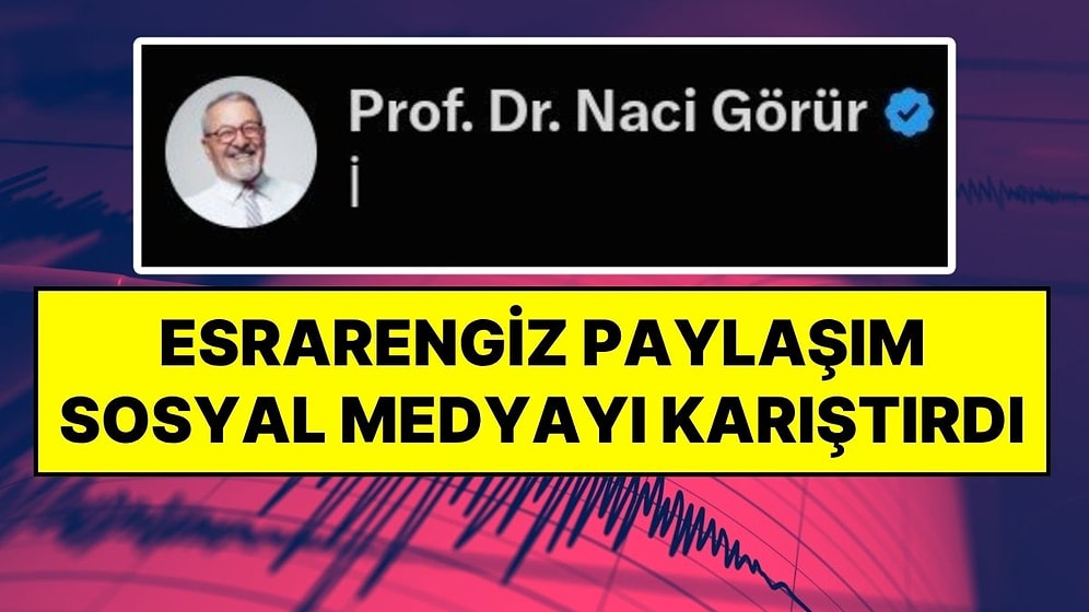 Deprem Uzmanı Naci Görür’ün Paylaşımı ‘İstanbul Depremi Uyarısı’ Sanıldı: Özür Dileyerek Açıklama Yaptı
