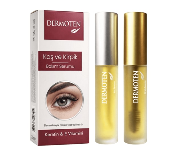 Dermoten kaş kirpik bakım serumu üyelere özel 799,90 TL yerine net 399,95 TL!