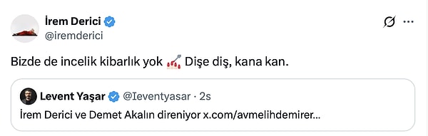 Melih Demirer’in paylaşımını gören Levent Yaşar, ünlülerin X’ten uzaklaşarak Instagram’a döndüğü tespitine küçük ama yerinde bir ekleme yaptı.