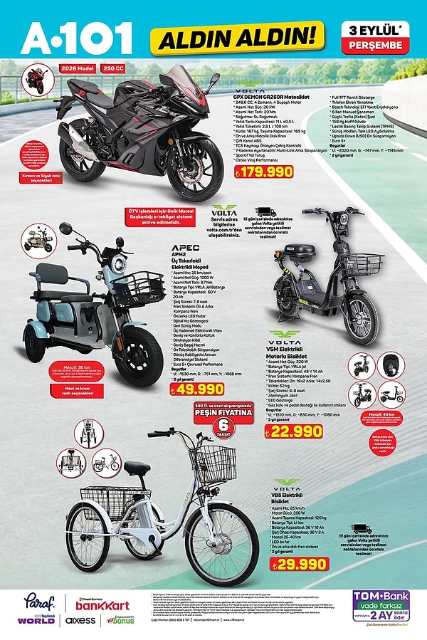 Volta GPX Demon GR250R Motosiklet 179.990 TL