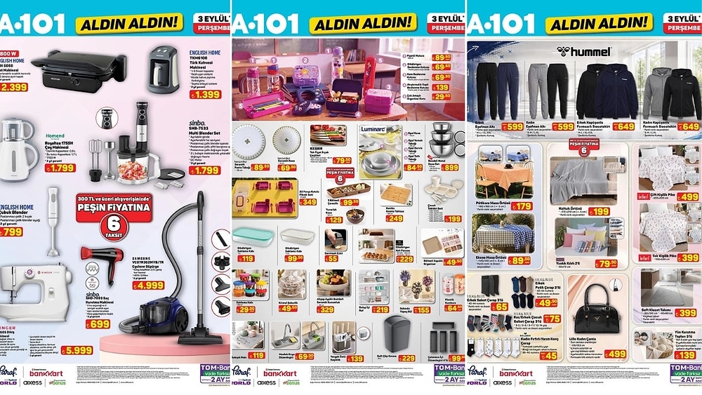 A101'e Dikiş Makinesi Geliyor! 3 Eylül 2026 A101 Aldın Aldın Kataloğu