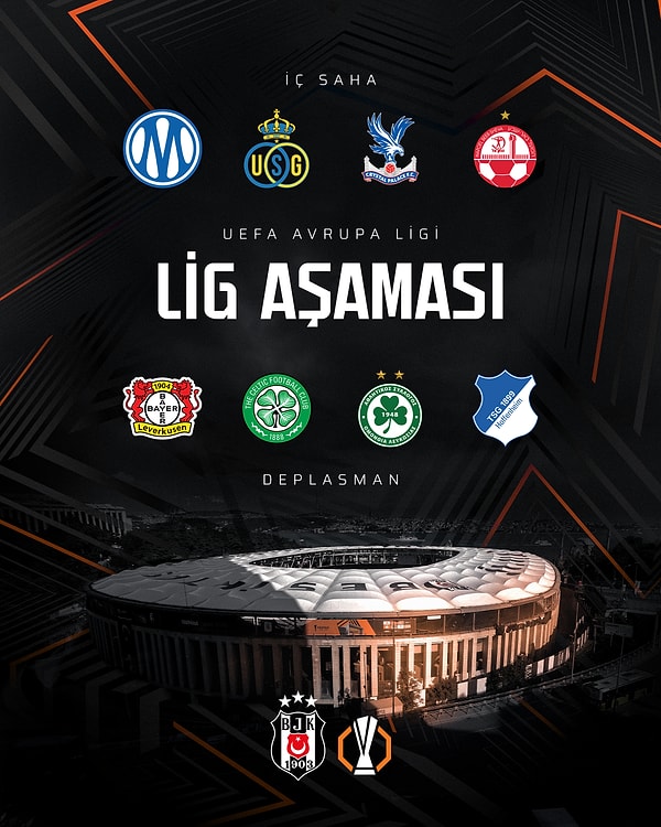 Beşiktaş'a zorlu bir fikstür çıktı.