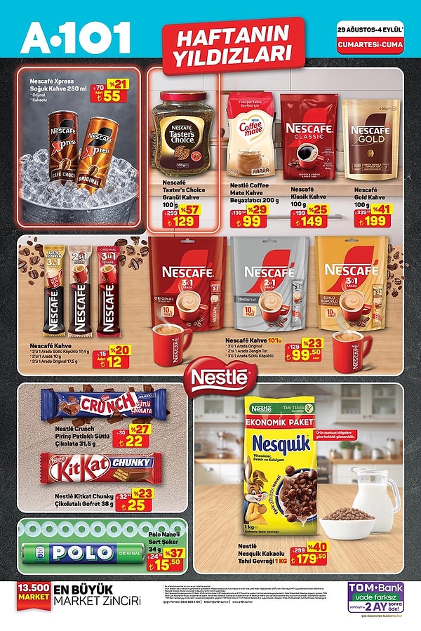 Nescafé Xpress Soğuk Kahve 250 ml Adet 55 TL
