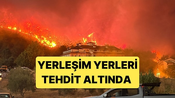 Fethiye'de Söndürme Çalışmaları Sürüyor