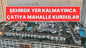 Şehirde Yer Kalmayınca Alışveriş Merkezinin Çatısına 78 Evlik Mahalle Yaptılar!