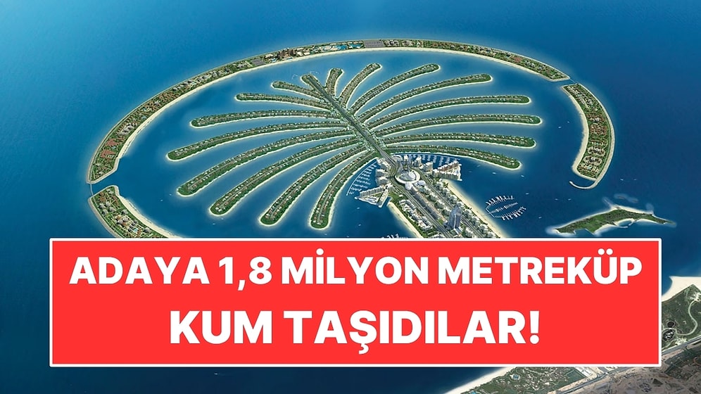 Palmiye Şeklindeki Adaya 1,8 Milyon Metreküp Kum Taşıdılar: Bakımı Hala Bitmiyor
