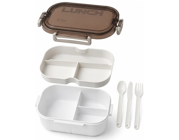Busstier 1200 ml 2 katlı 6 bölmeli bento lunch box ile beslenme hazırlığı çocuk oyuncağı!